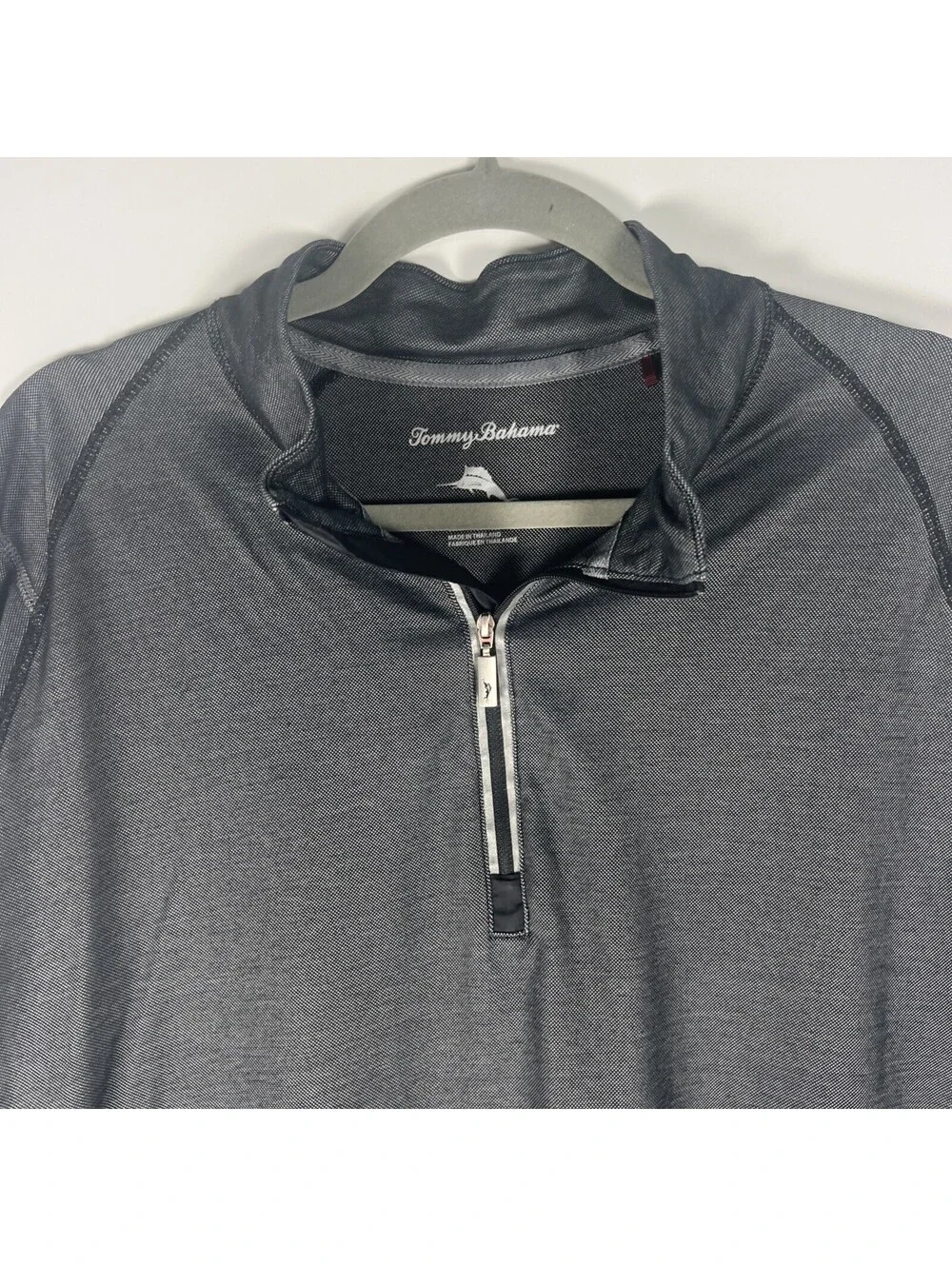 Tommy Bahama 1/4 Zip Pullover Long Sleeve Gray-Men’s XL